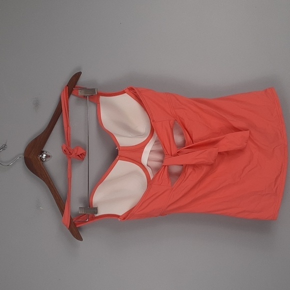 Tommy Bahama Tangerine Pearl Underwire Halter Tankini Top - Picture 8 of 10
